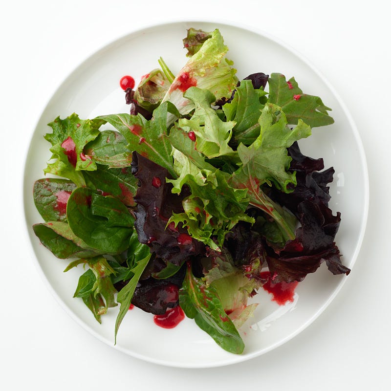 Greens with Raspberry Vinaigrette