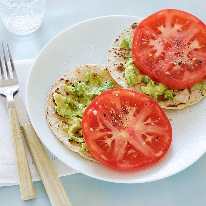 Mashed Avocado Tortillas