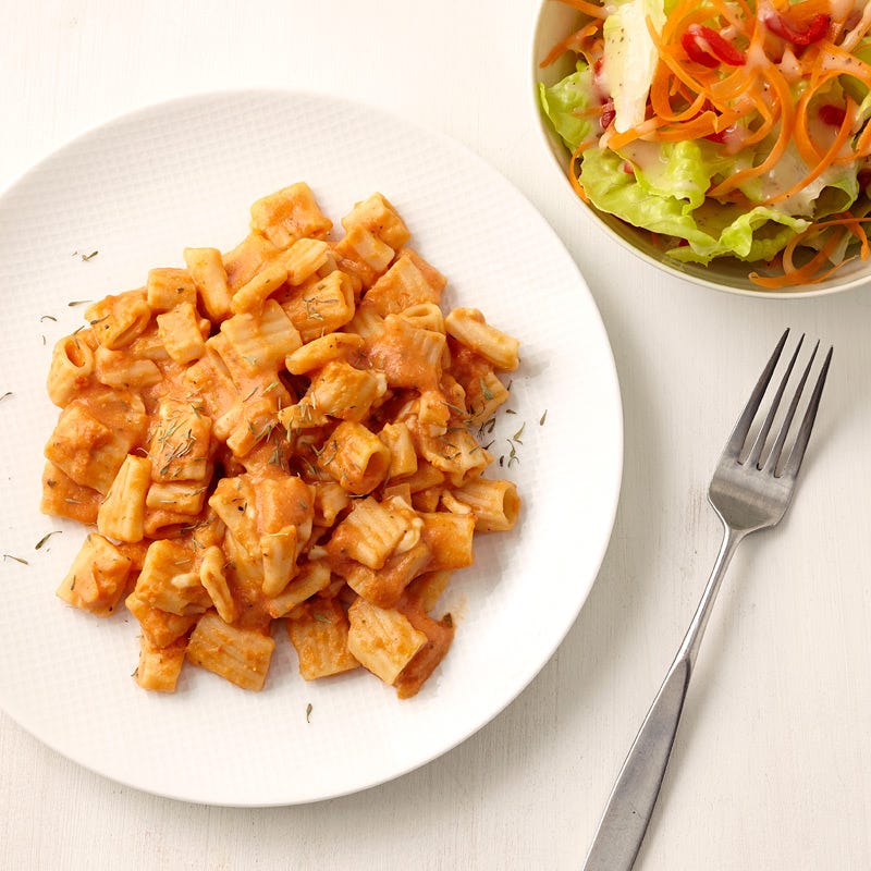 Pasta Dinner with Side Salad