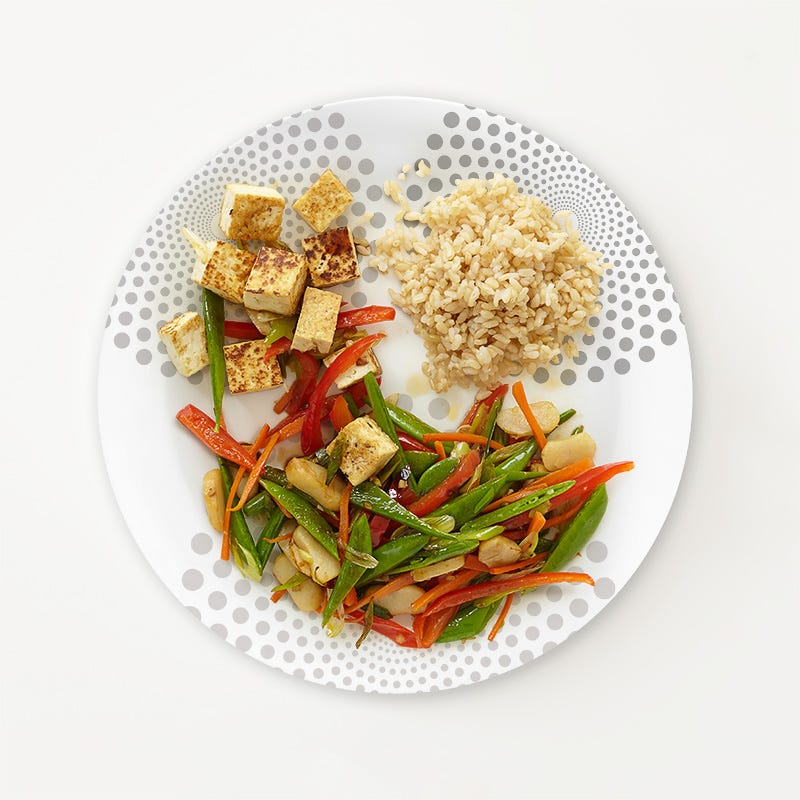 Portion Plate Tofu Stir-Fry