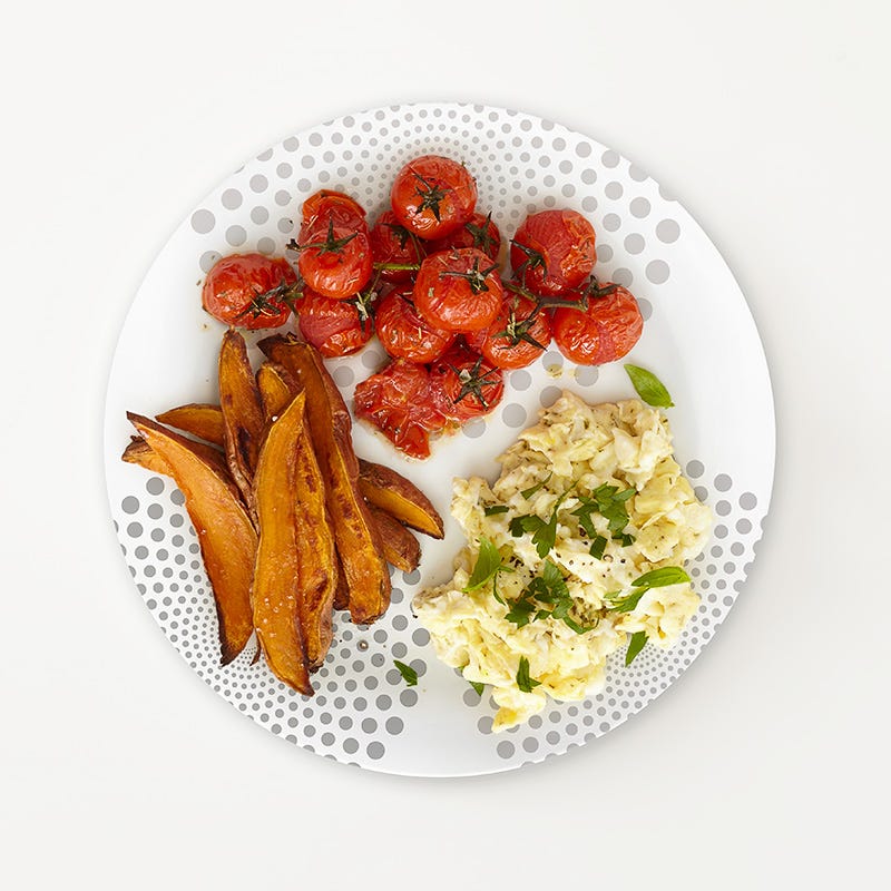Portion Plate Breakfast for Dinner