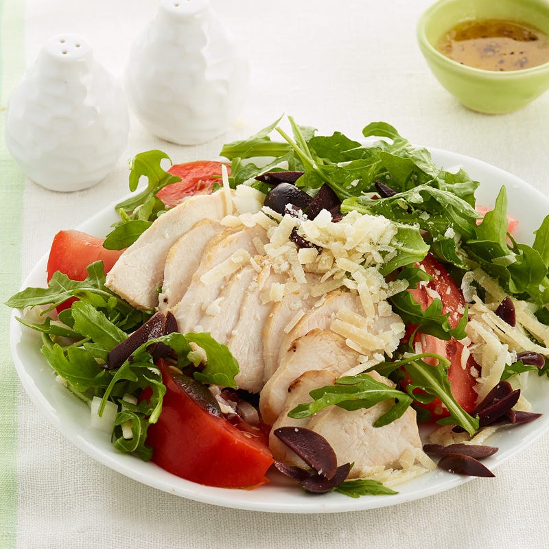 Italian Chicken Salad with Olives and Parmesan