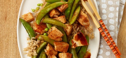 Teriyaki Chicken with Rice and Vegetables
