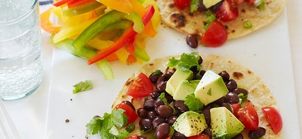 Black Bean Tostadas
