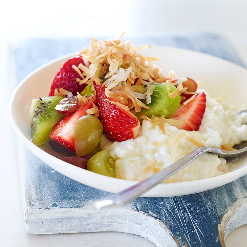 Cottage Cheese with Fruit and Coconut