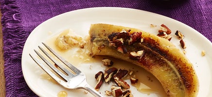 Maple-Pecan Pan-Fried Banana