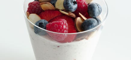 Almond-Berry Overnight Muesli Parfait