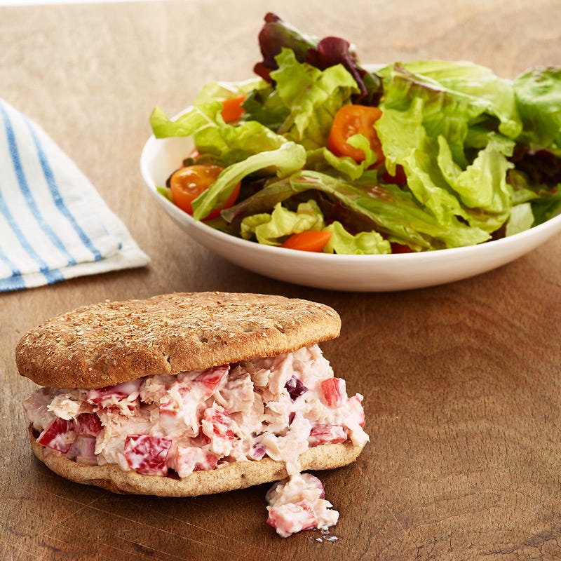 Tuna Fish Sandwich and Side Salad