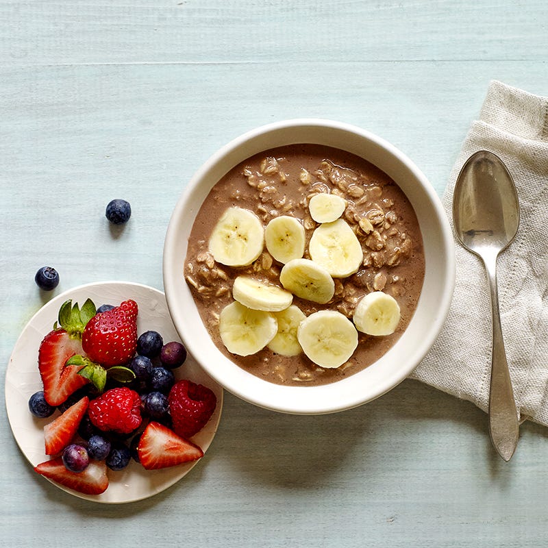 Photo of Chocolate peanut butter–banana overnight oats by WW