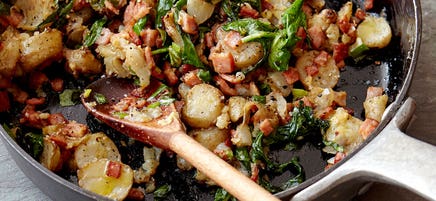 Poêlée de topinambours et de bacon