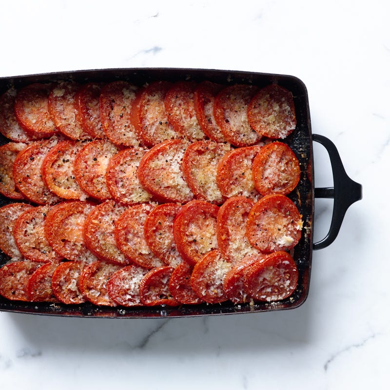 Photo de Gratin de tomates à l’échalote et au vinaigre balsamique par WW