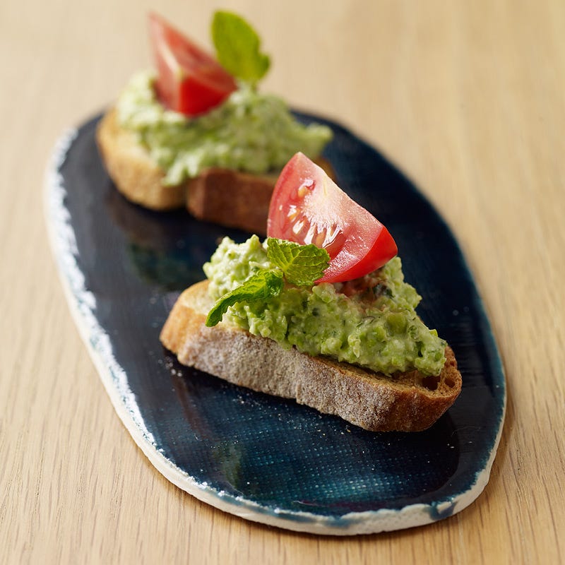 Photo de Crostinis aux petits pois et a la ricotta par WW