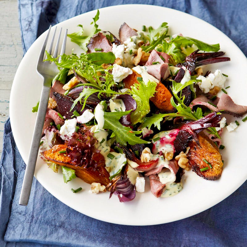 Photo of Roast beef, beetroot and feta salad by WW