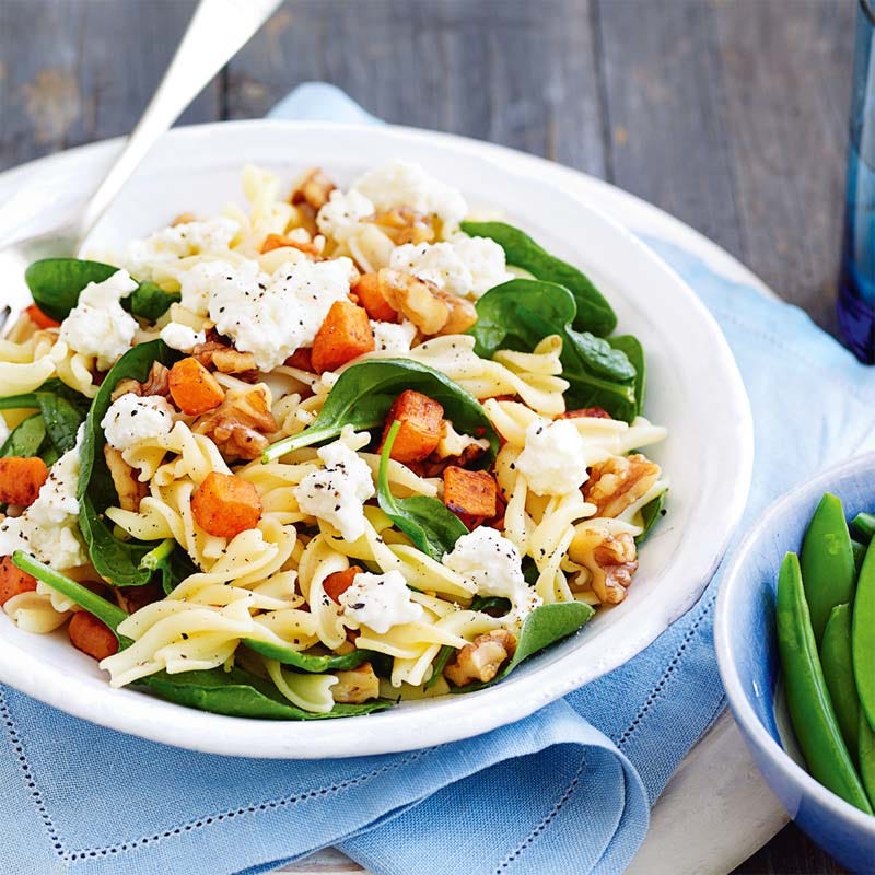 Photo of Sweet potato, walnut & spinach pasta by WW