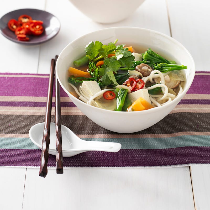 Photo of Ginger poached tofu with udon noodles by WW