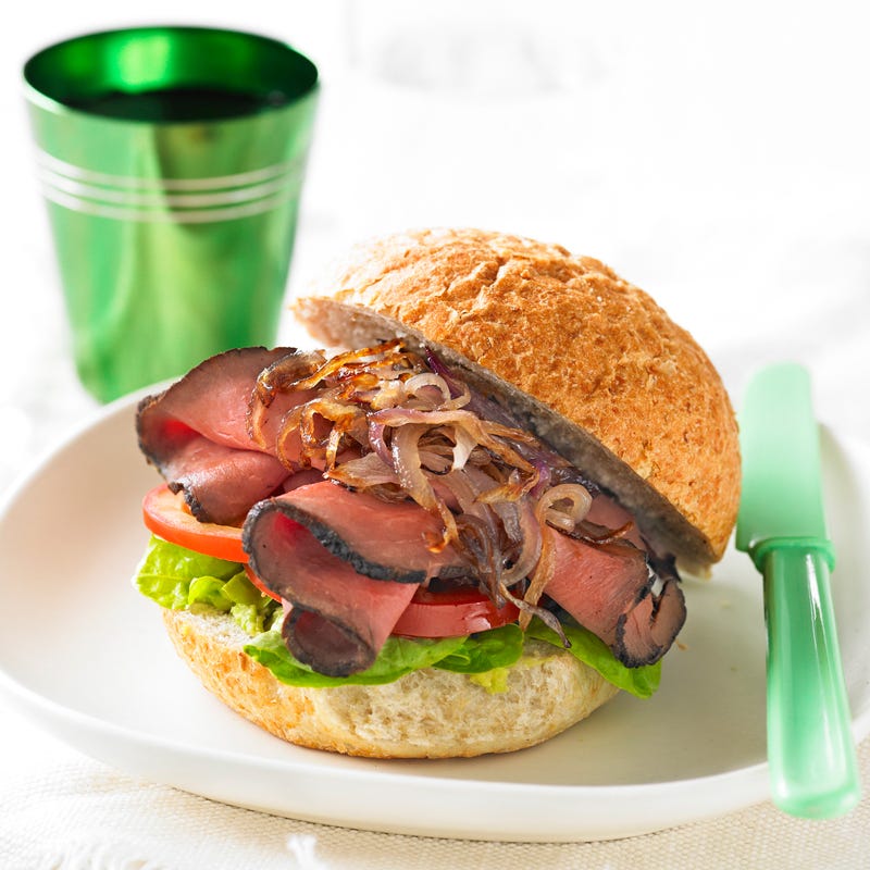 Photo of Roast beef & caramelised onion roll  by WW