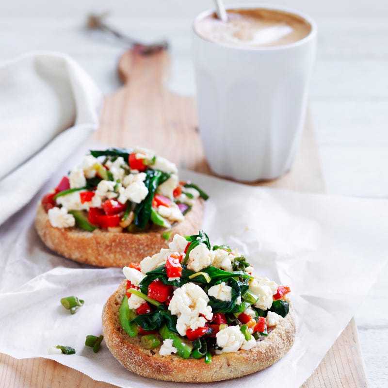 Photo of Scrambled tofu with baby spinach by WW