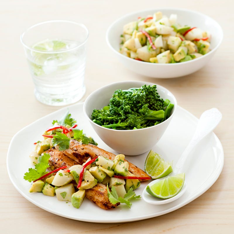 Photo of Mexican chicken with potato & avocado salad by WW