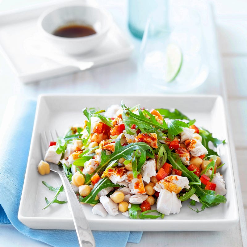 Photo of Chilli chicken, chickpea & rocket salad by WW