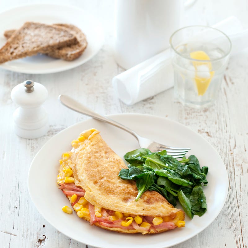 Photo of Corn & bacon omelette by WW