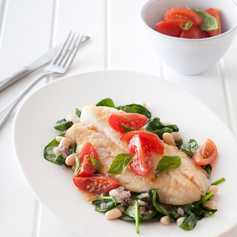 Photo of Pan-fried fish with fresh tomato sauce by WW