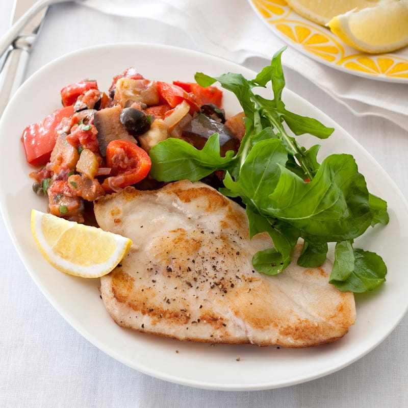 Photo of Barramundi with caponata by WW