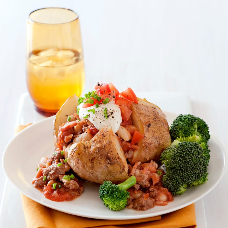Photo of Smokey beans and mince baked potatoes by WW