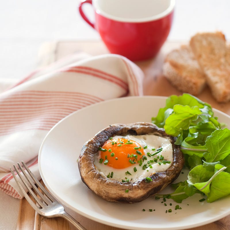 Photo of Baked mushroom and egg nest by WW