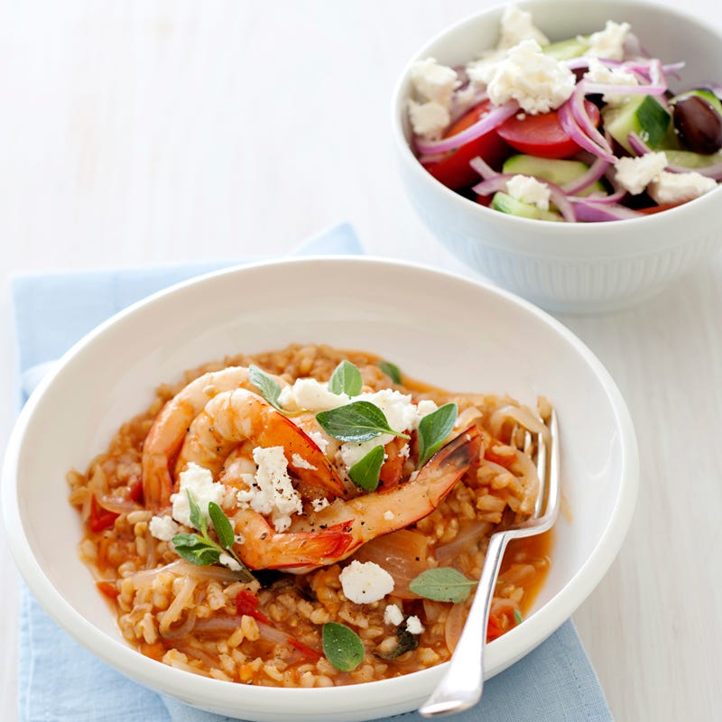 Photo of Prawn saganaki with Greek salad by WW