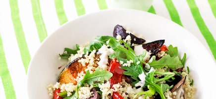 Roasted vegetable & quinoa salad