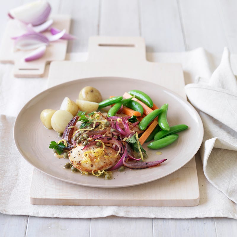 Photo of Pan-fried chicken with lemon & capers by WW