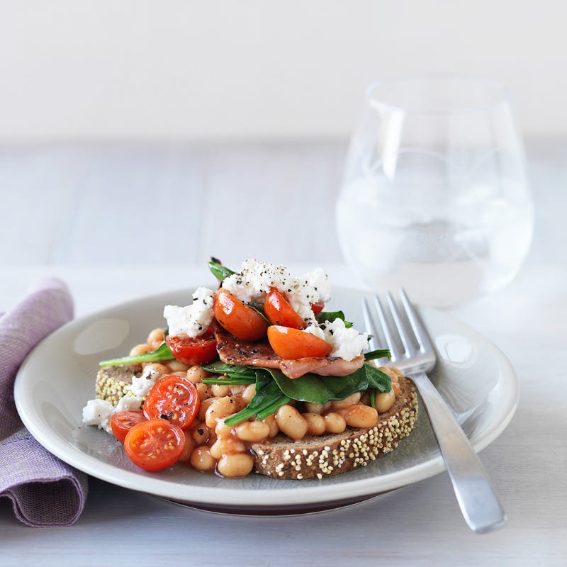 Photo of Bacon and baked bean breakfast stack by WW