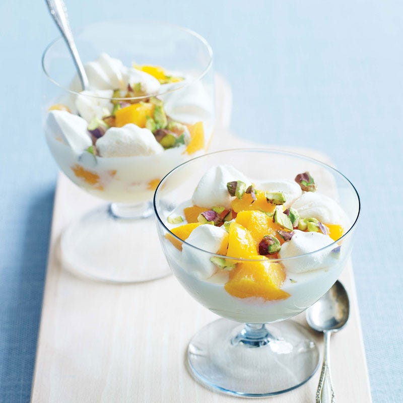 Photo of Peach & vanilla ice cream parfait by WW