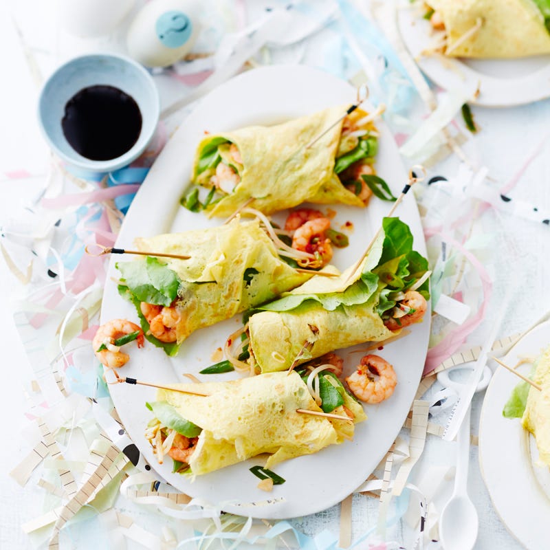 Photo de Crêpes roulées aux crevettes prise par WW