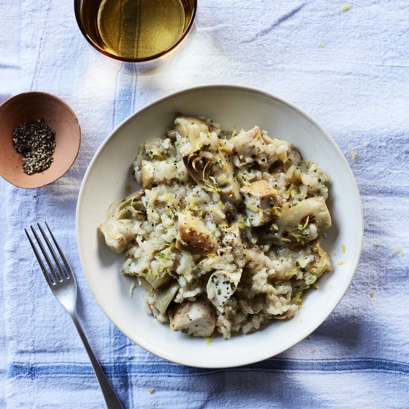 Lemon-chicken risotto