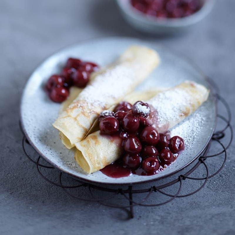 Photo de Crêpes aux cerises sucrées prise par WW