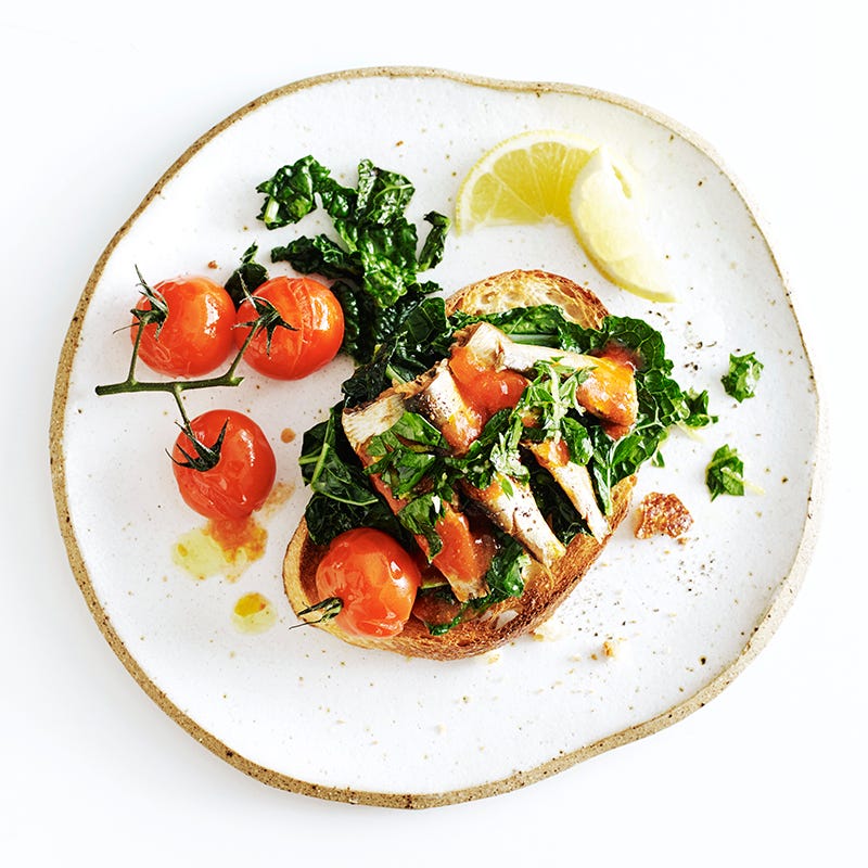 Photo of Sardines with tomatoes and gremolata on sourdough by WW