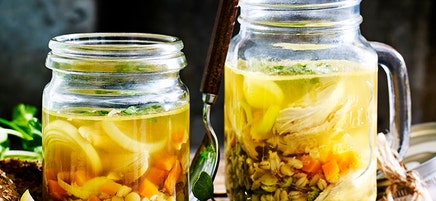 Chicken and ginger broth