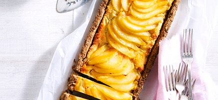 Gluten free frangipane pear tart