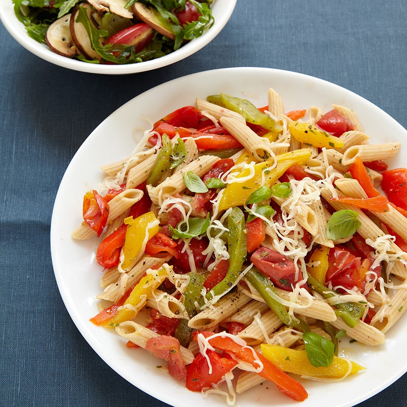 Pasta Primavera with Arugula Salad
