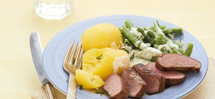 Filet d'agneau et pommes de terre