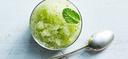 Honeydew-mint granita