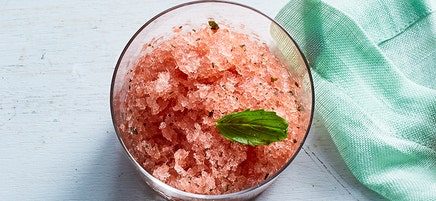 Watermelon-Basil Granita