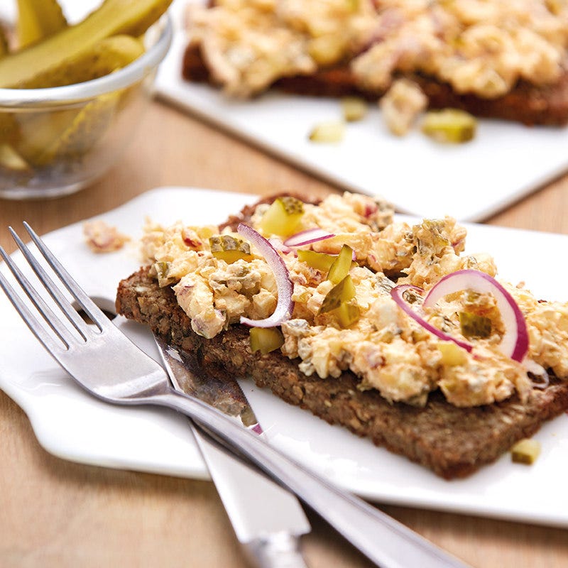 Röstbrot mit Käsecreme