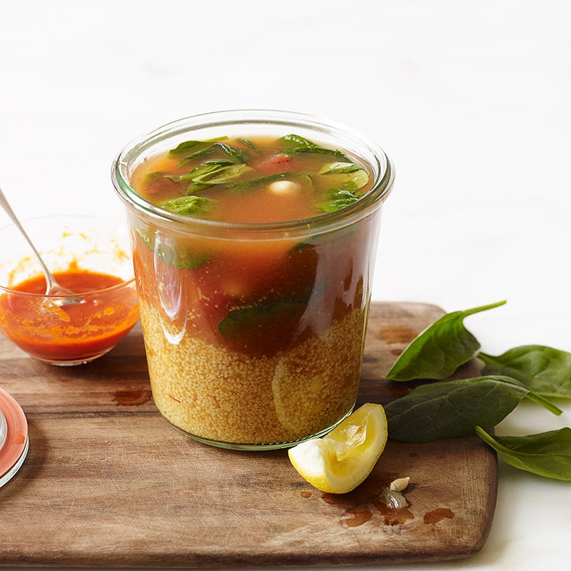 Photo of Instant couscous-chickpea soup for one by WW