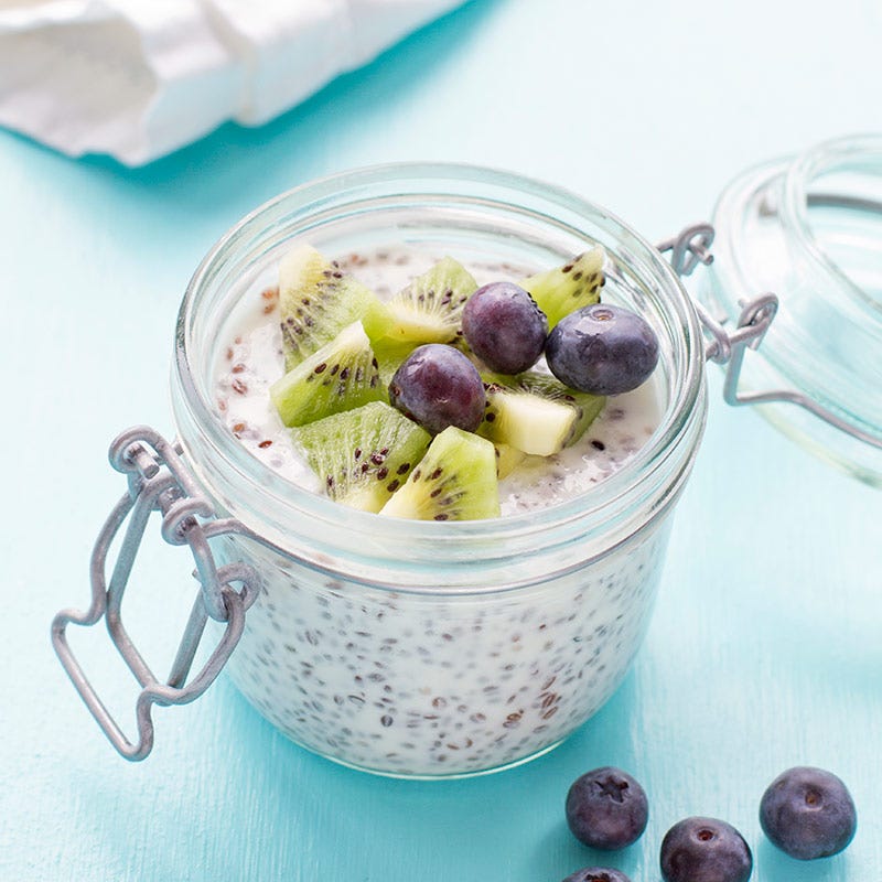 Chiapudding med vaniljkvarg