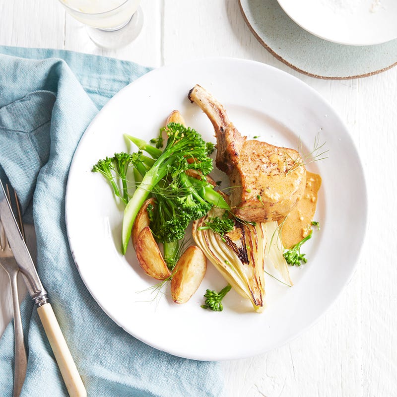 Aryfryer smokey pork cutlets