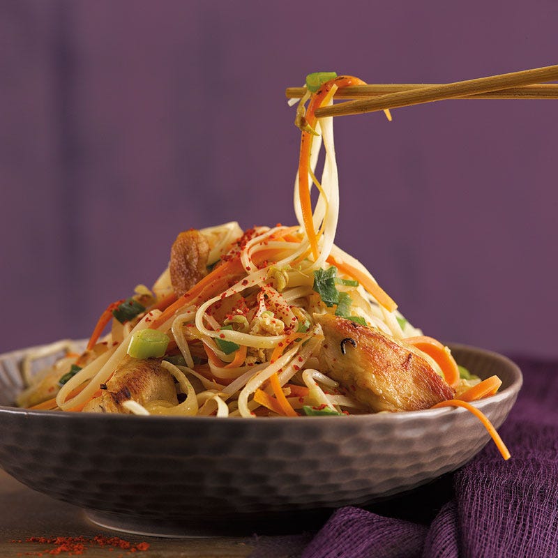 Pad Thai mit Poulet