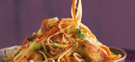 Pad thaï au poulet