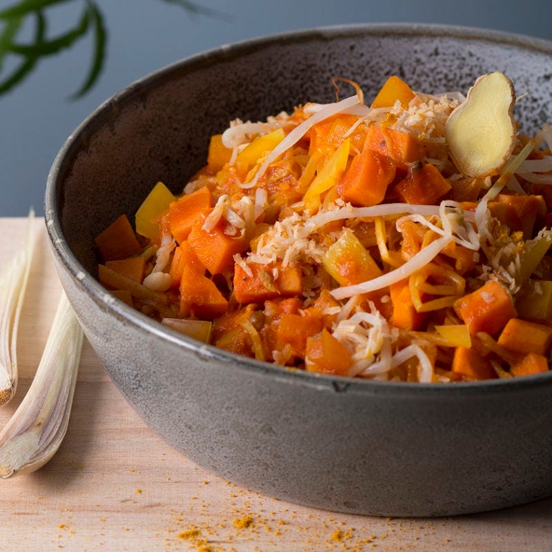 Süßkartoffel-Zitronengras-Curry